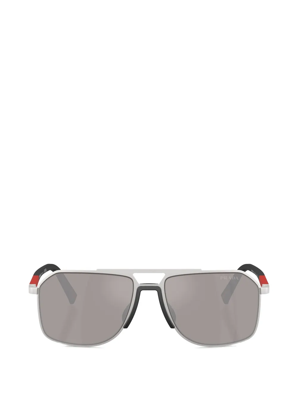 Prada Linea Rossa square-frame sunglasses - Argento