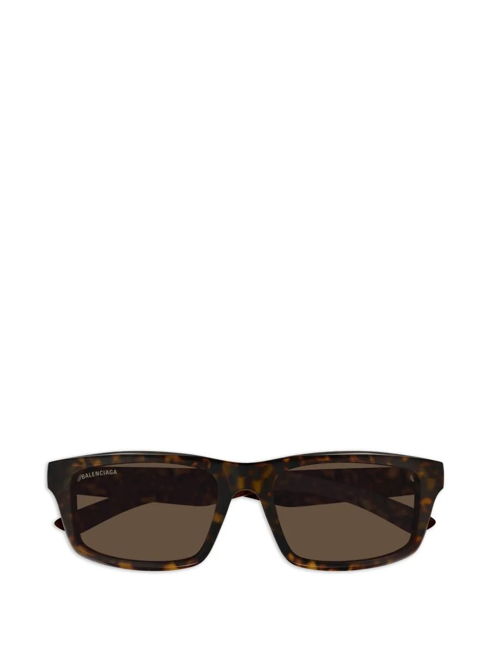 Balenciaga Eyewear Sonnenbrille mit eckigem Gestell - Braun