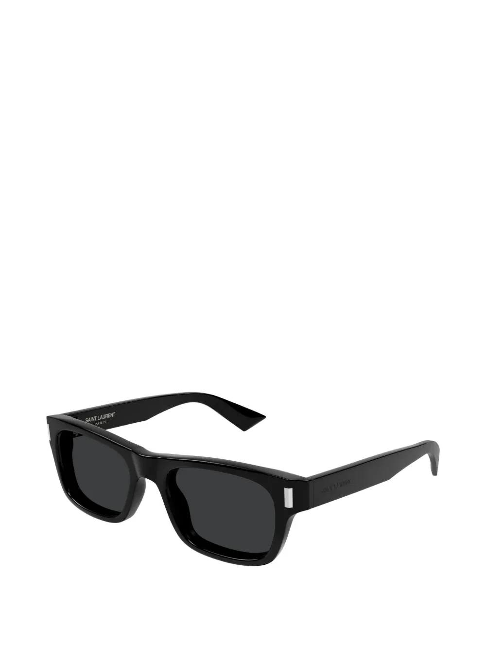 Saint Laurent Eyewear Zonnebril met rechthoekig montuur Zwart