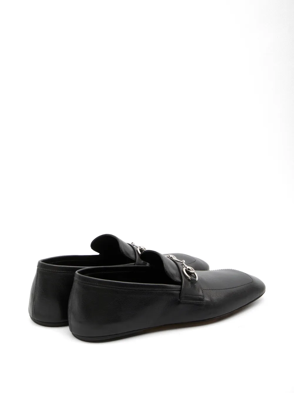 Gucci Horsebit leather loafers Zwart