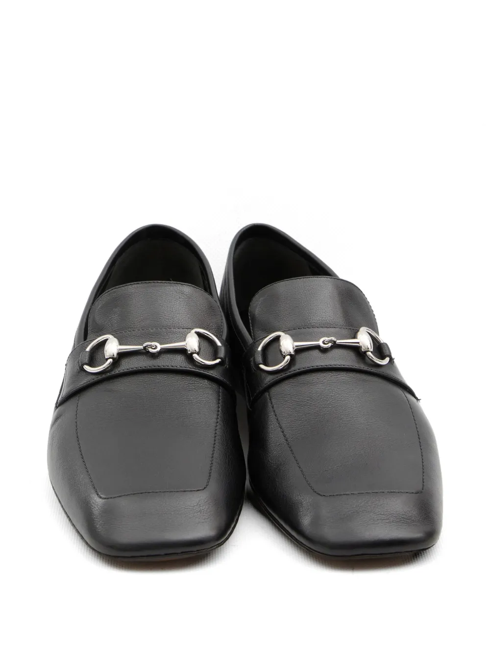 Gucci Horsebit leather loafers Zwart