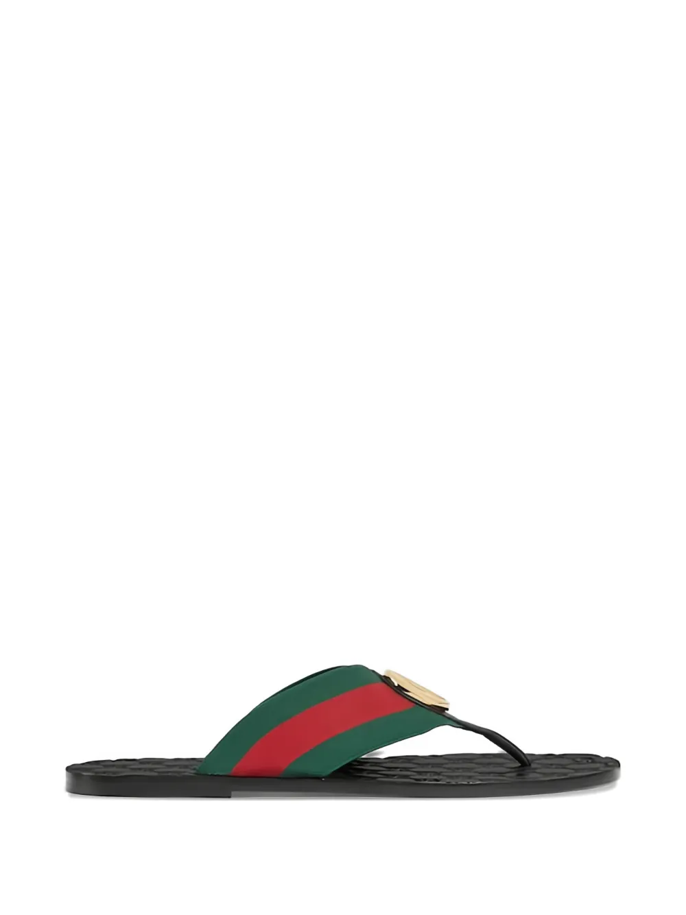 Gucci Riviera striped logo-detail sandals - Grün