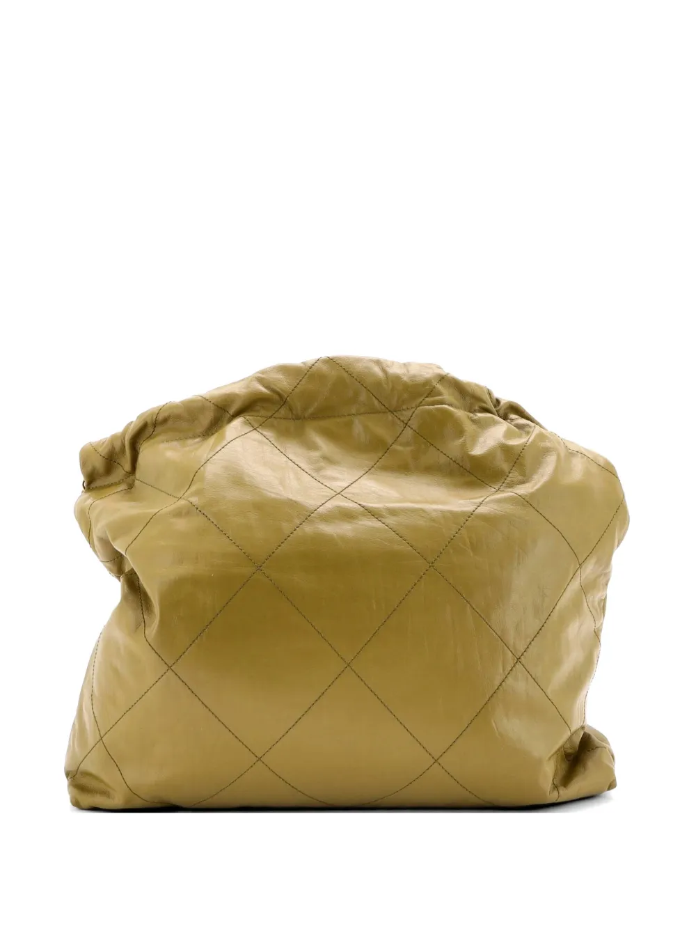 CHANEL Pre-Owned 22 Chain Quilted Calfskin Medium hobo bag - Verde