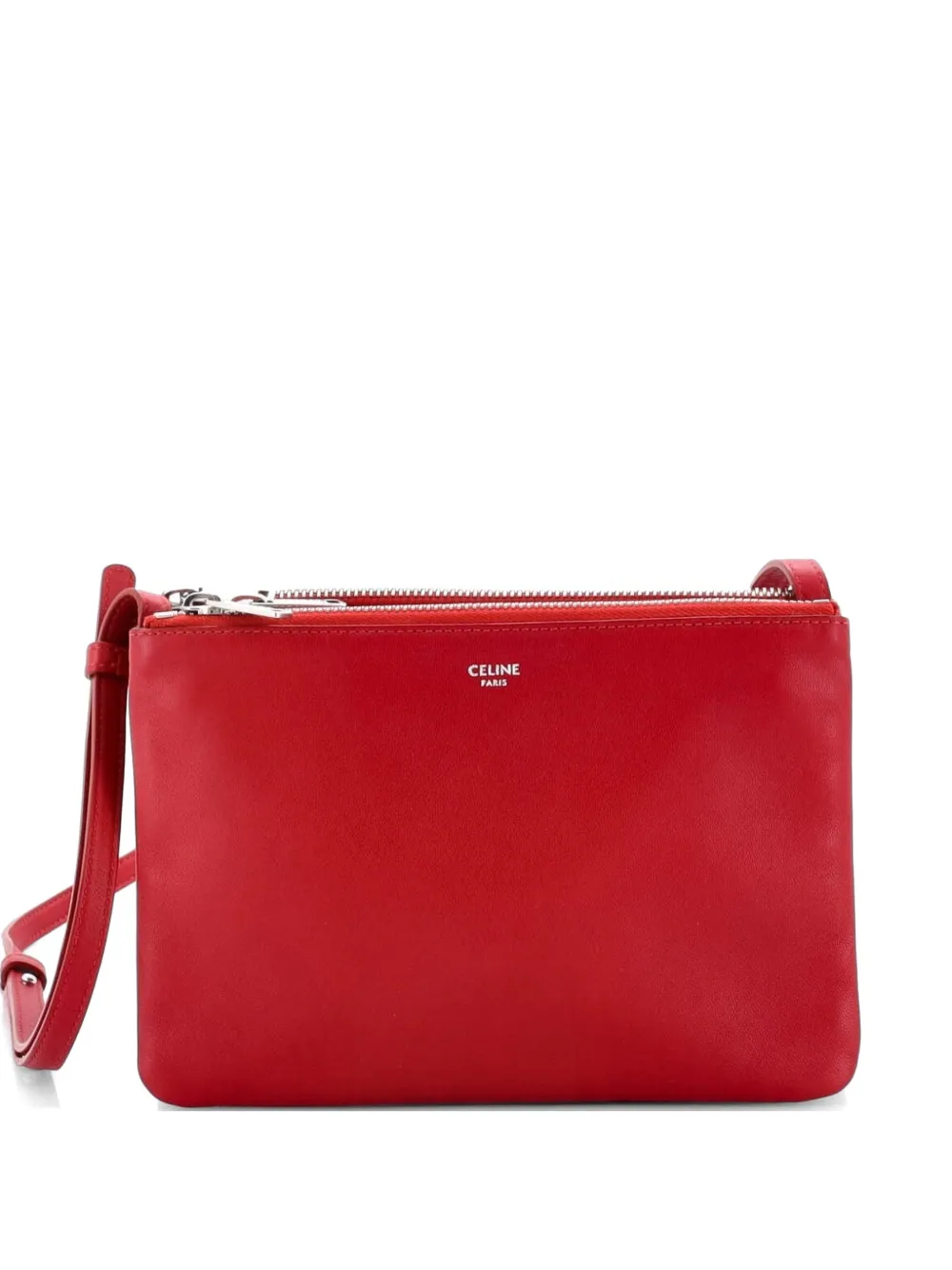 Celine Pre-Owned Trio Leather Small crossbody bag - Rosso