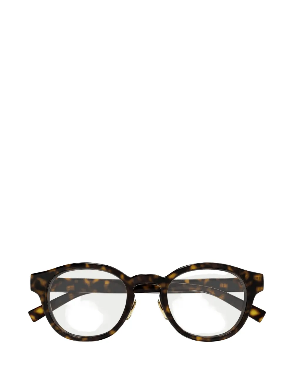 Gucci Eyewear round-frame glasses - Marrone