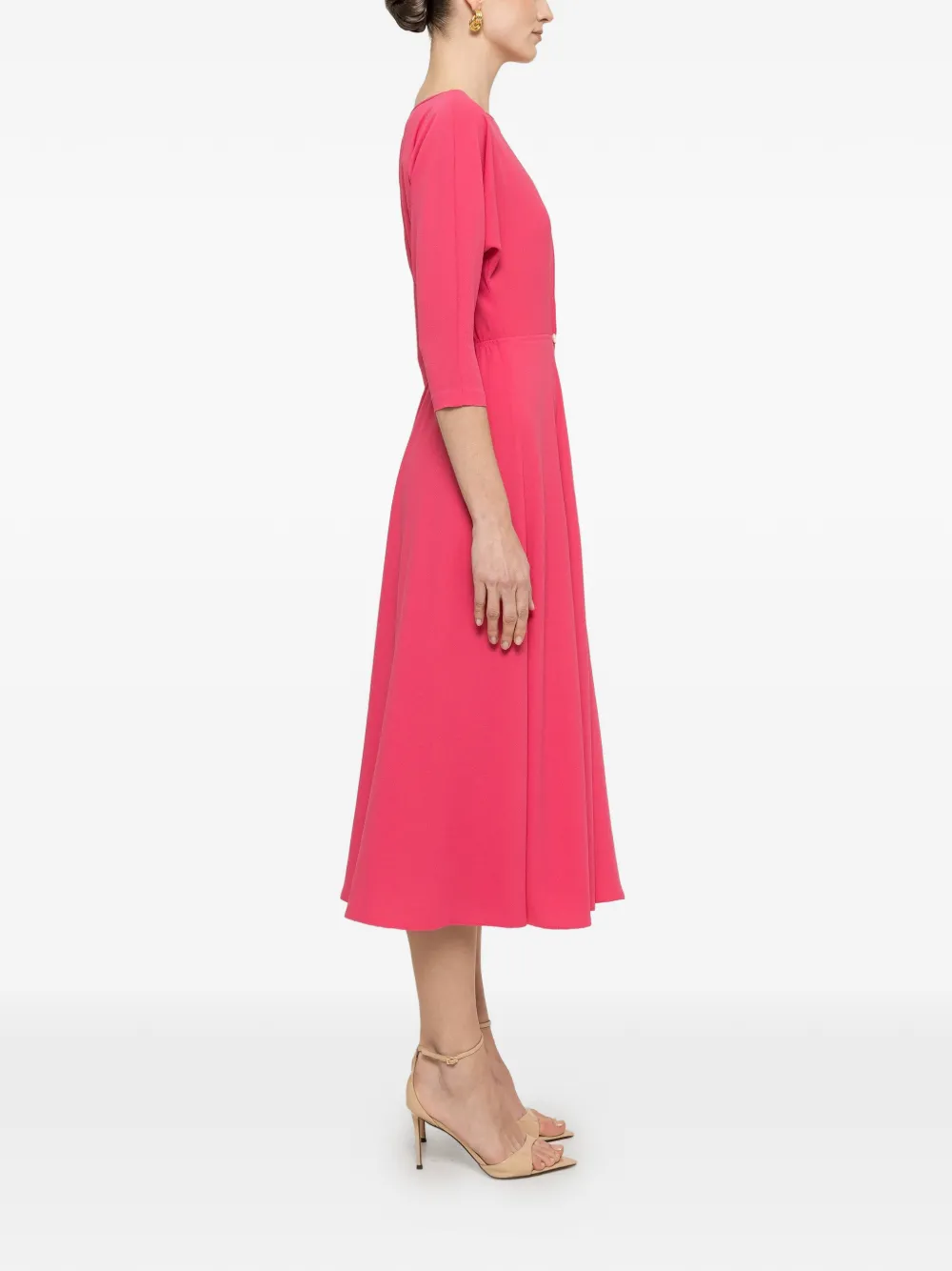 NISSA Midi-jurk van crêpe Roze