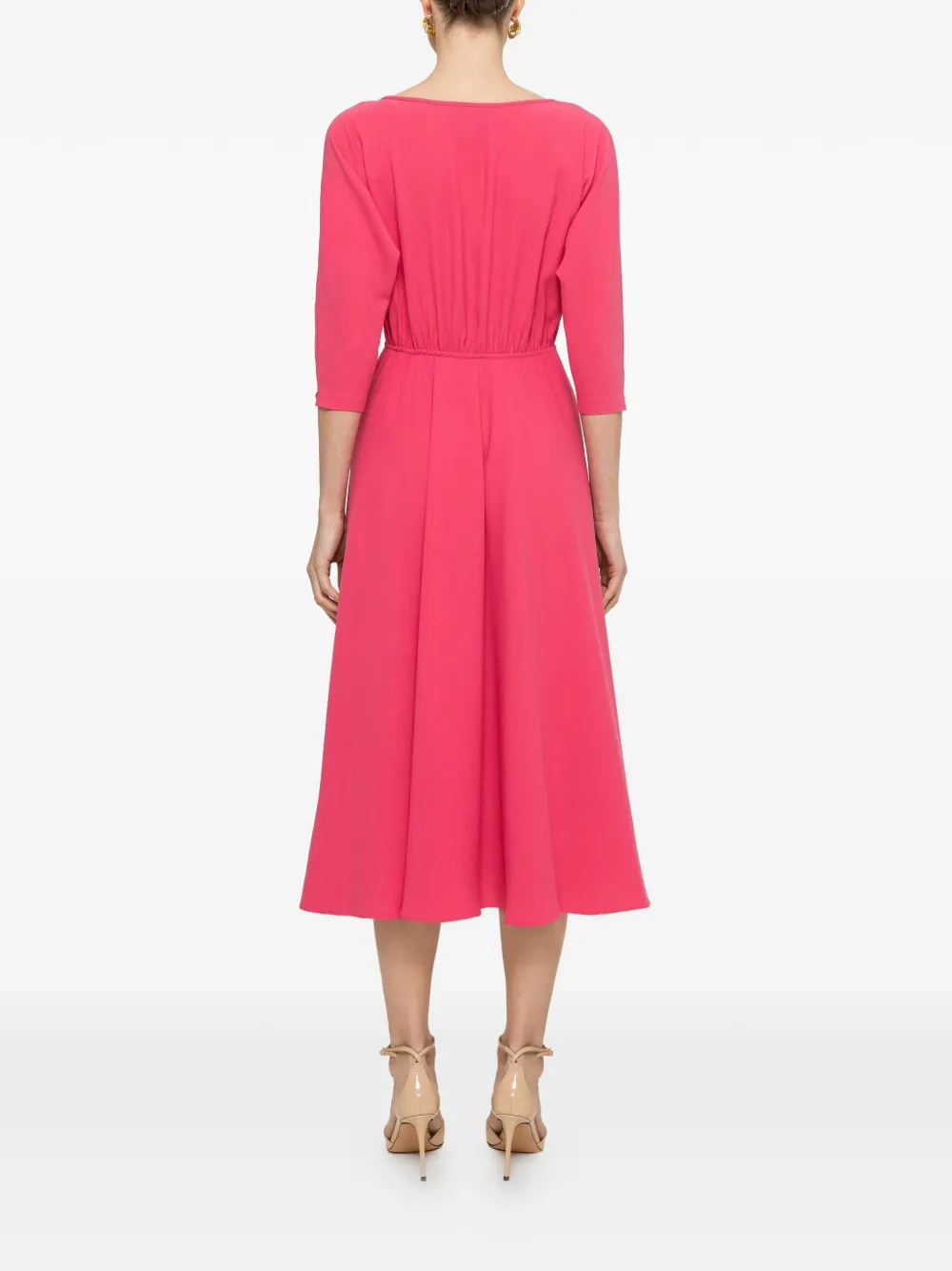 NISSA Midi-jurk van crêpe Roze
