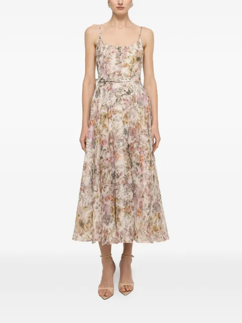 NISSA floral midi dress
