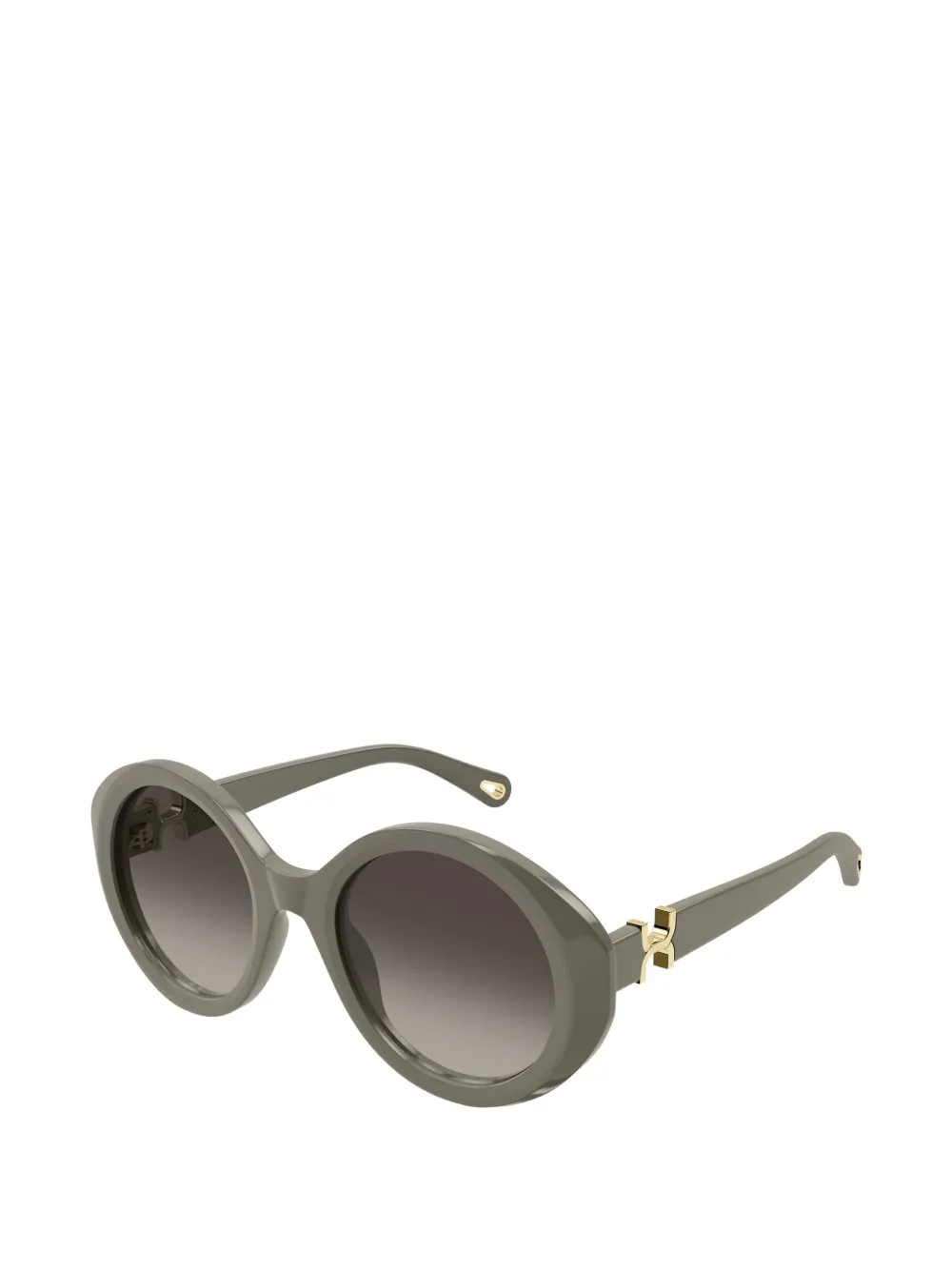  Chloé Eyewear Lunettes De Soleil à Monture Ronde - Gris 