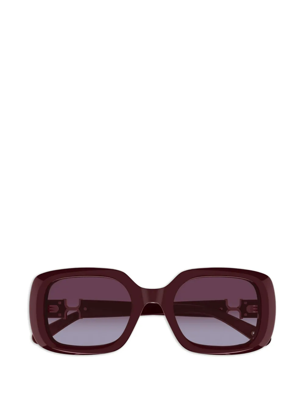 Chloé Eyewear rectangle frame sunglasses - Marrone