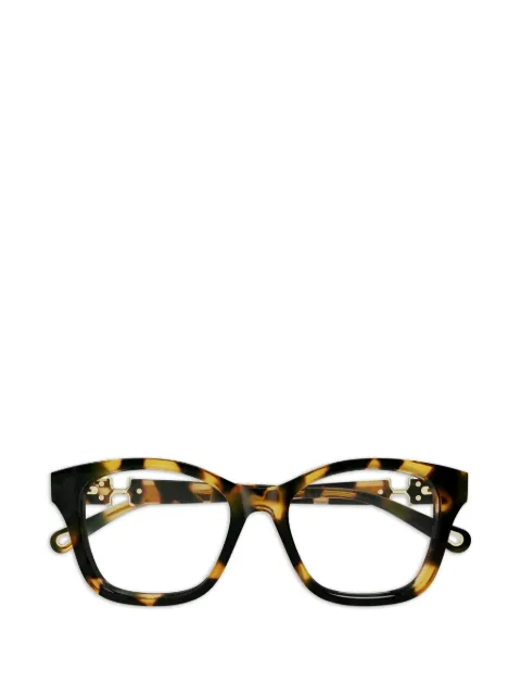 Chloé Eyewear havana geometric glasses