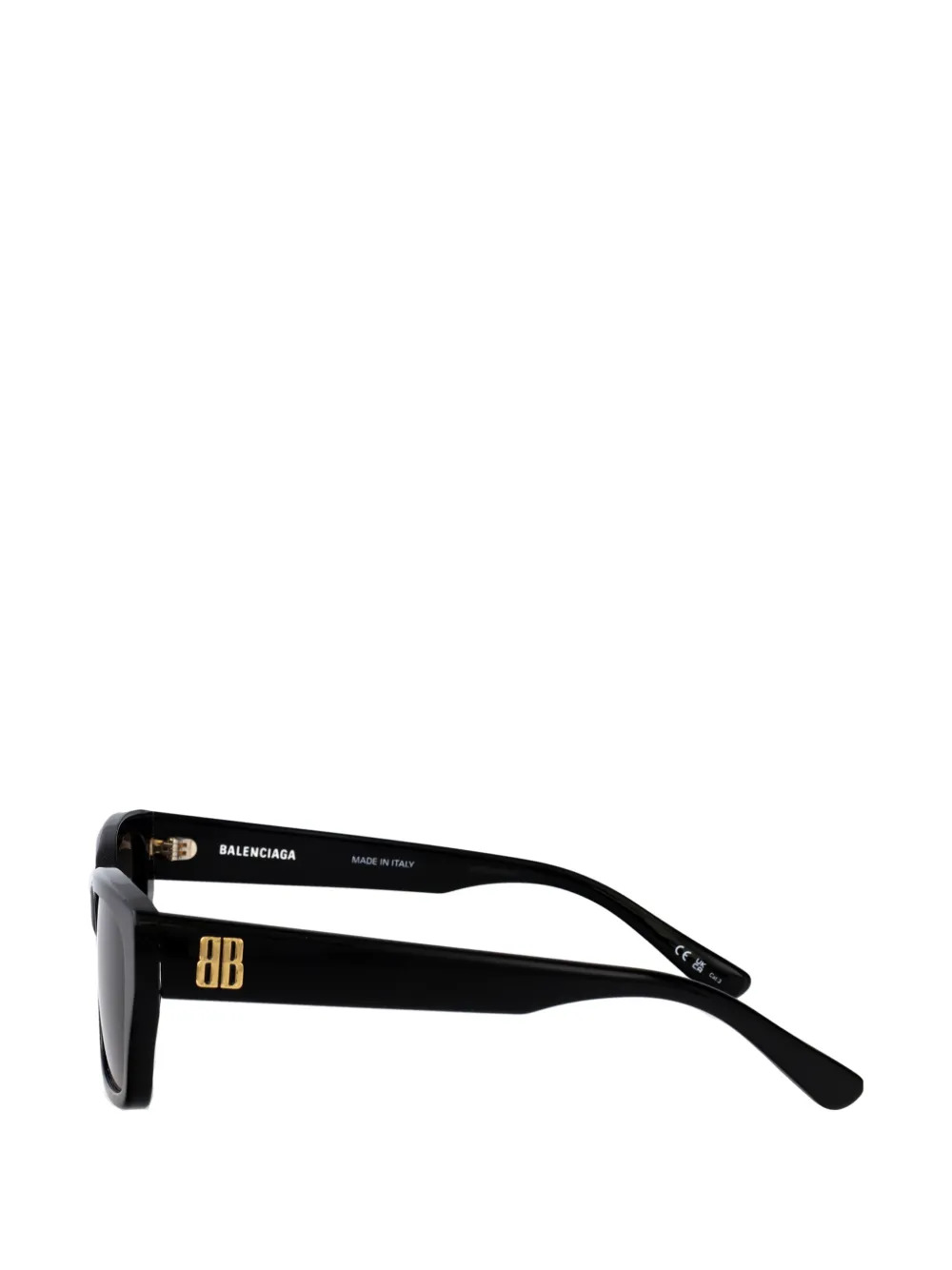 Balenciaga Eyewear Zonnebril met rechthoekig montuur Zwart