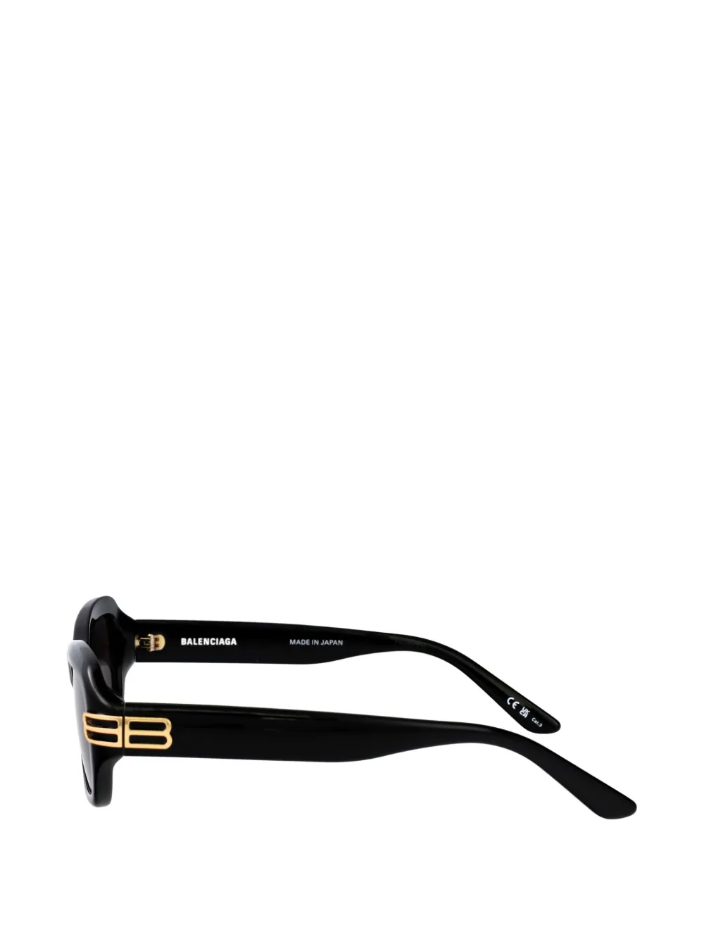 Balenciaga Eyewear Zonnebril met rechthoekig montuur Zwart