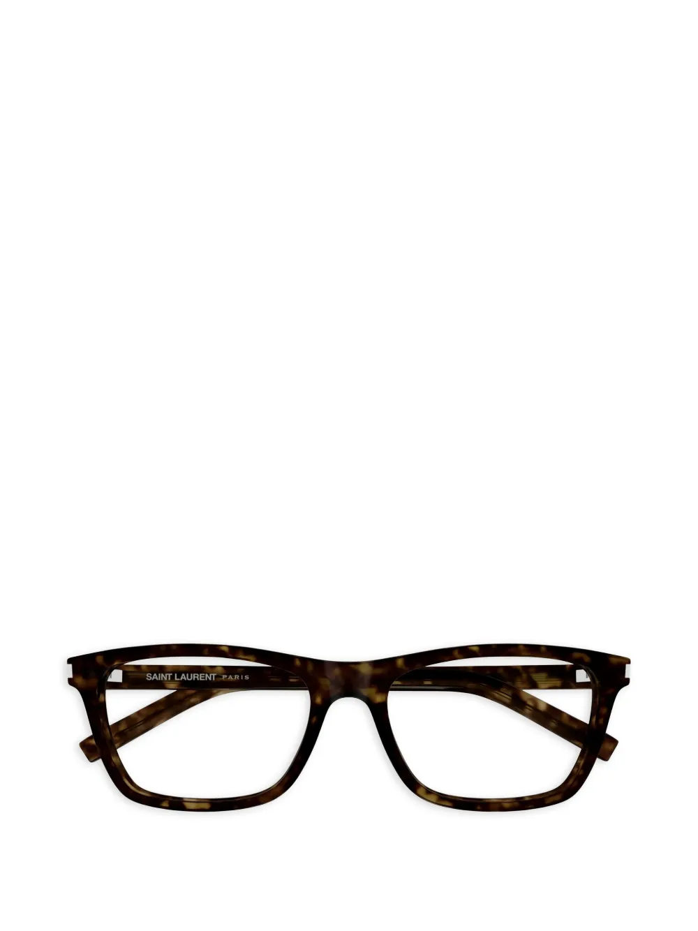 Saint Laurent Eyewear havana square-frame glasses - Marrone