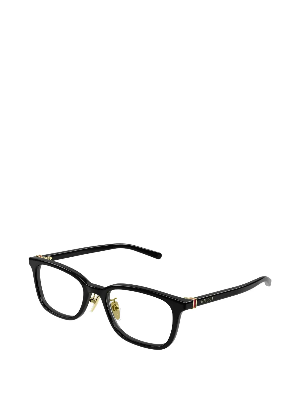Gucci Eyewear Bril met rechthoekig montuur Zwart