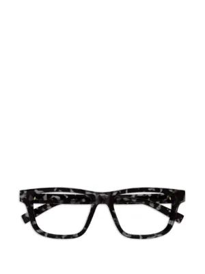 Gucci Eyewear スクエアメガネフレーム | ブラック | FARFETCH JP