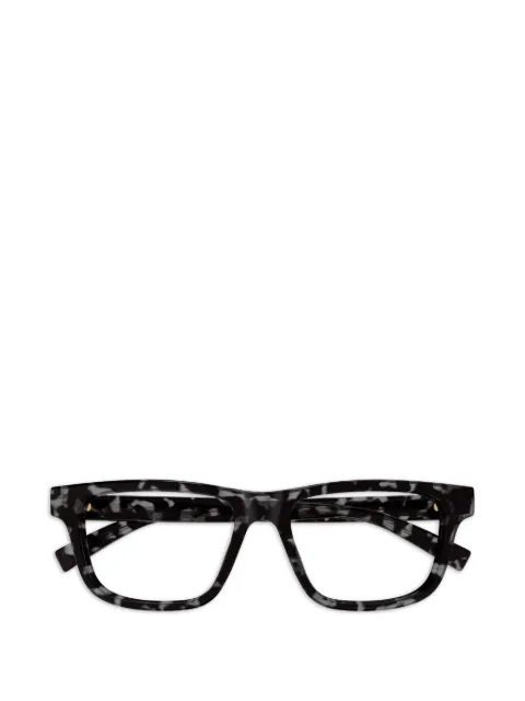 Gucci Eyewear havana rectangle frame glasses
