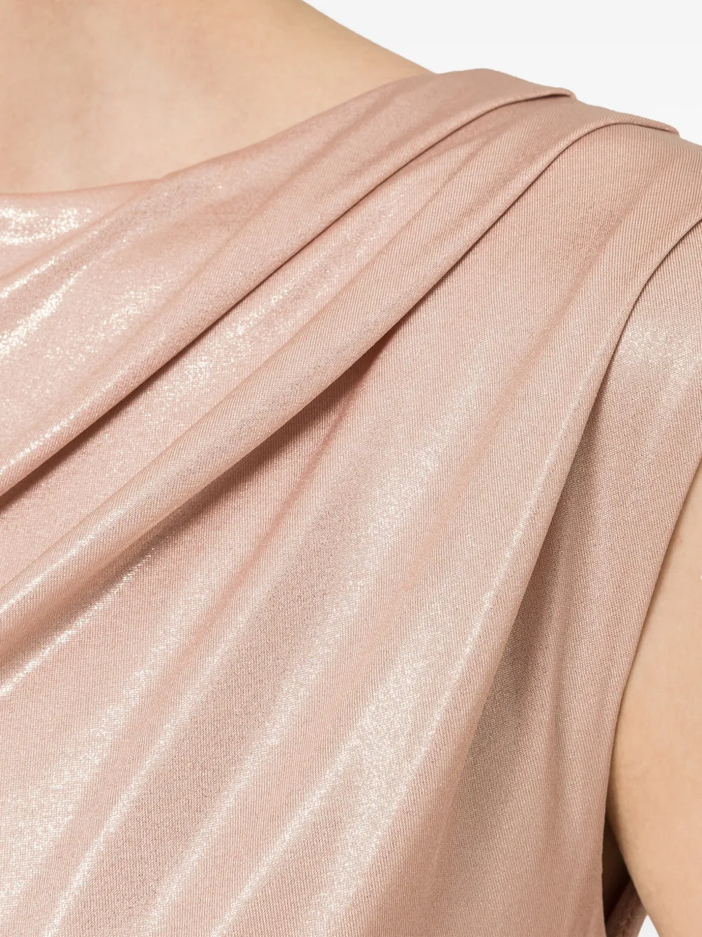 NISSA Jersey midi-jurk met metallic effect Roze