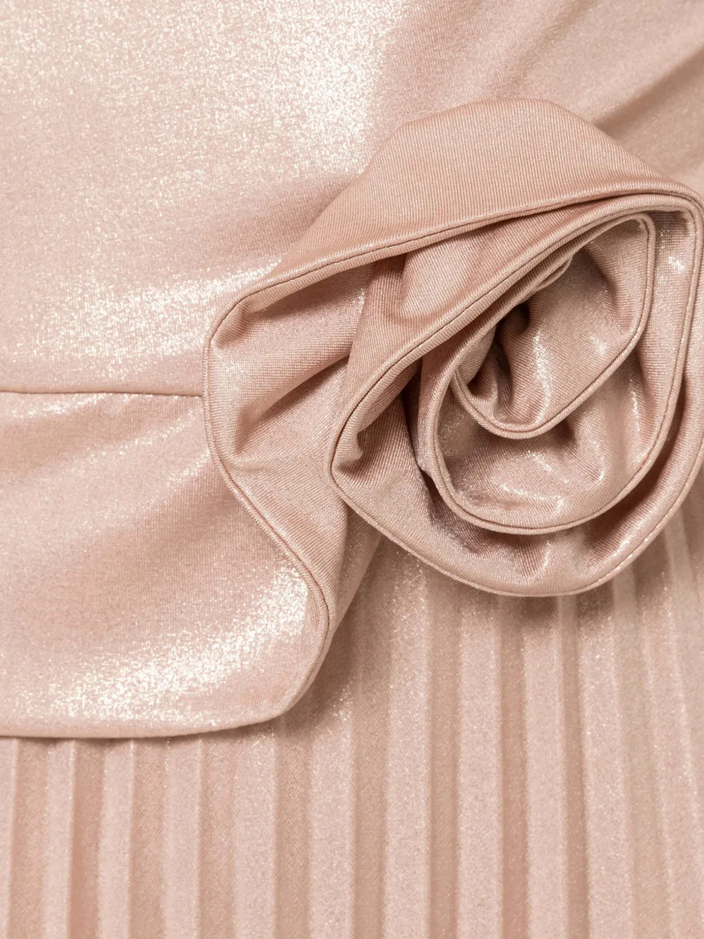 NISSA Jersey midi-jurk met metallic effect Roze