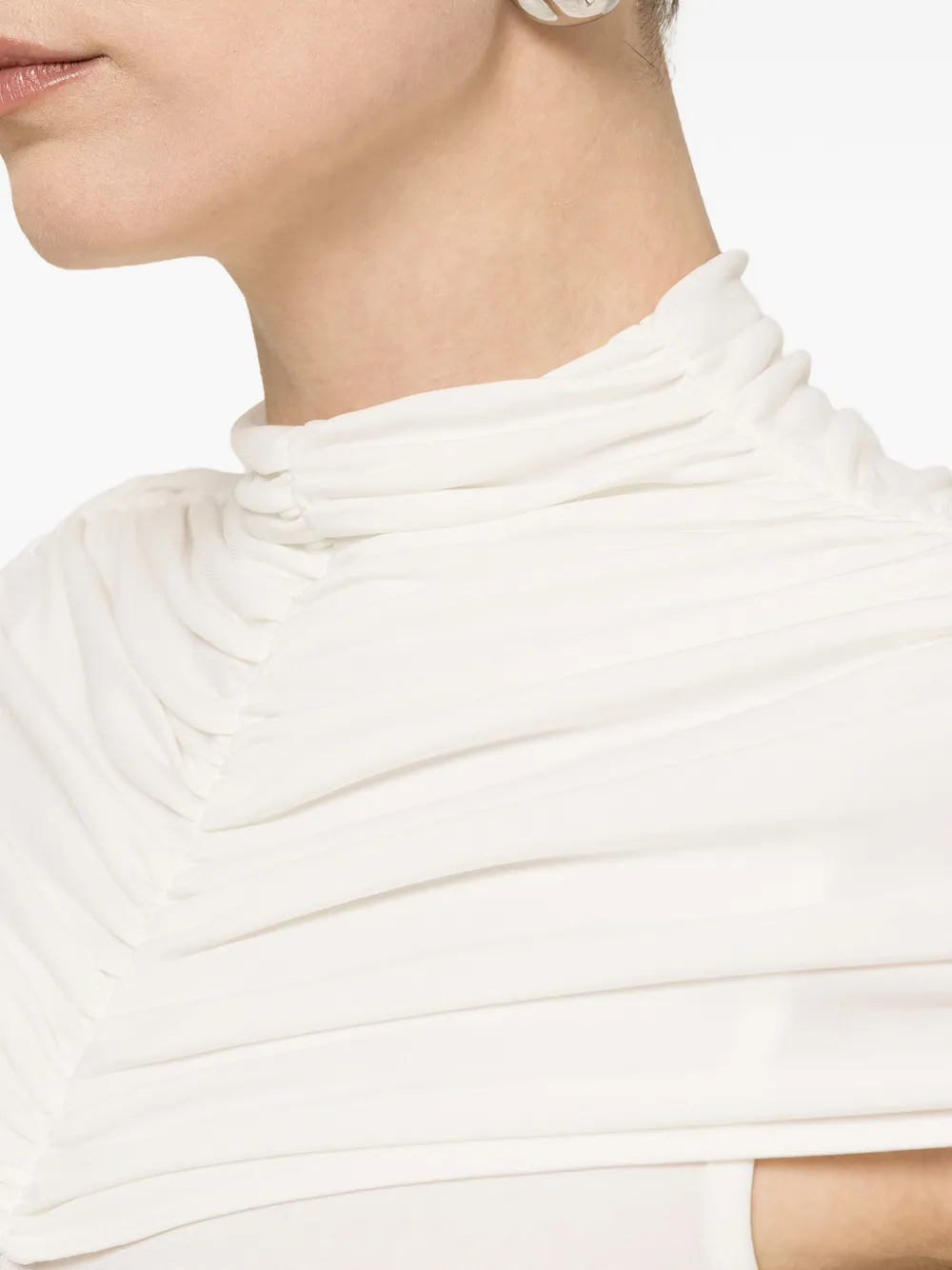 NISSA Body met ruches detail Wit