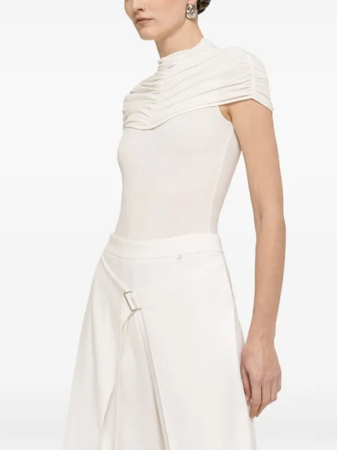 NISSA ruched detail bodysuit