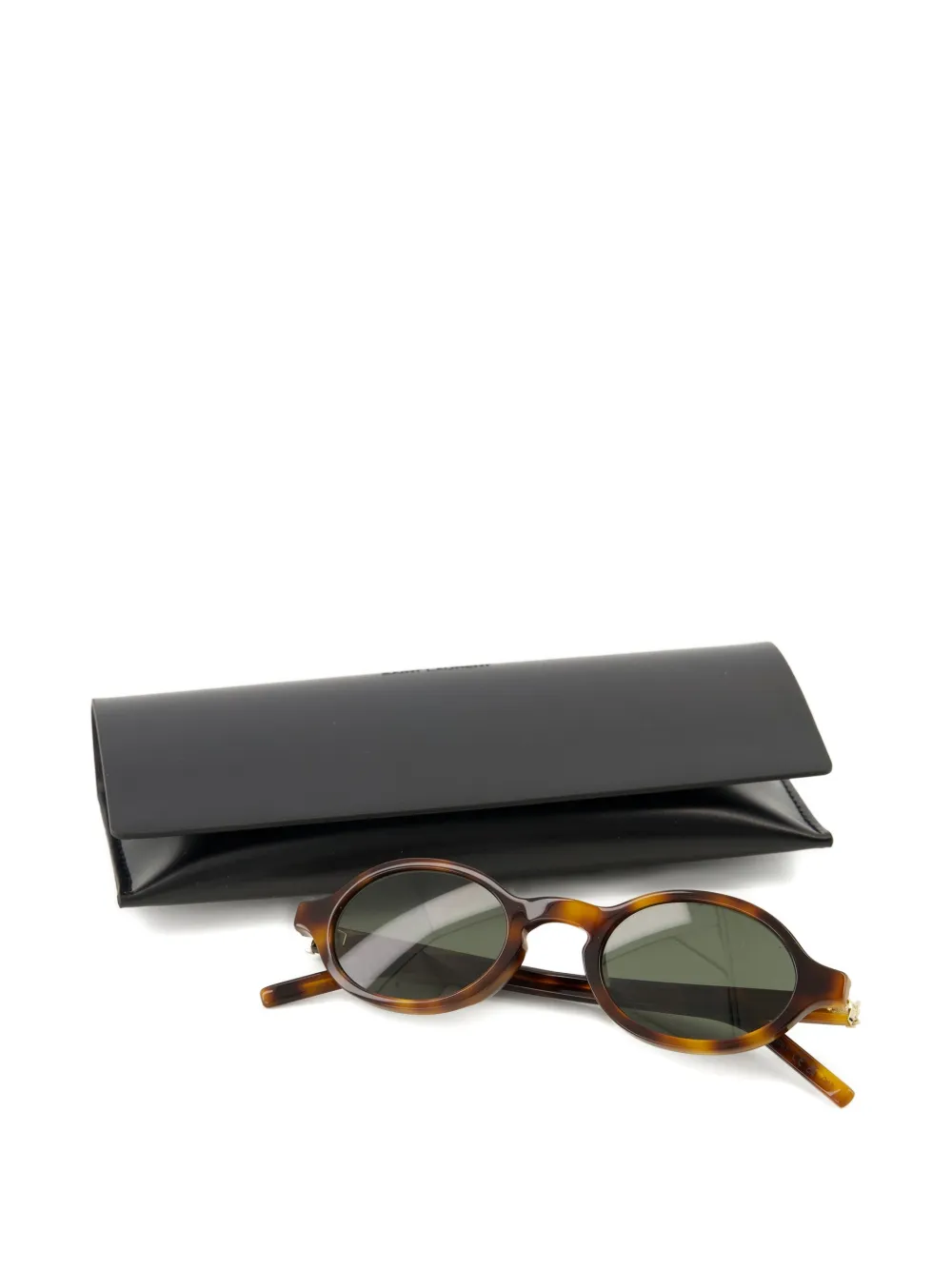 Saint Laurent Eyewear SL M161 zonnebril met rond montuur Bruin