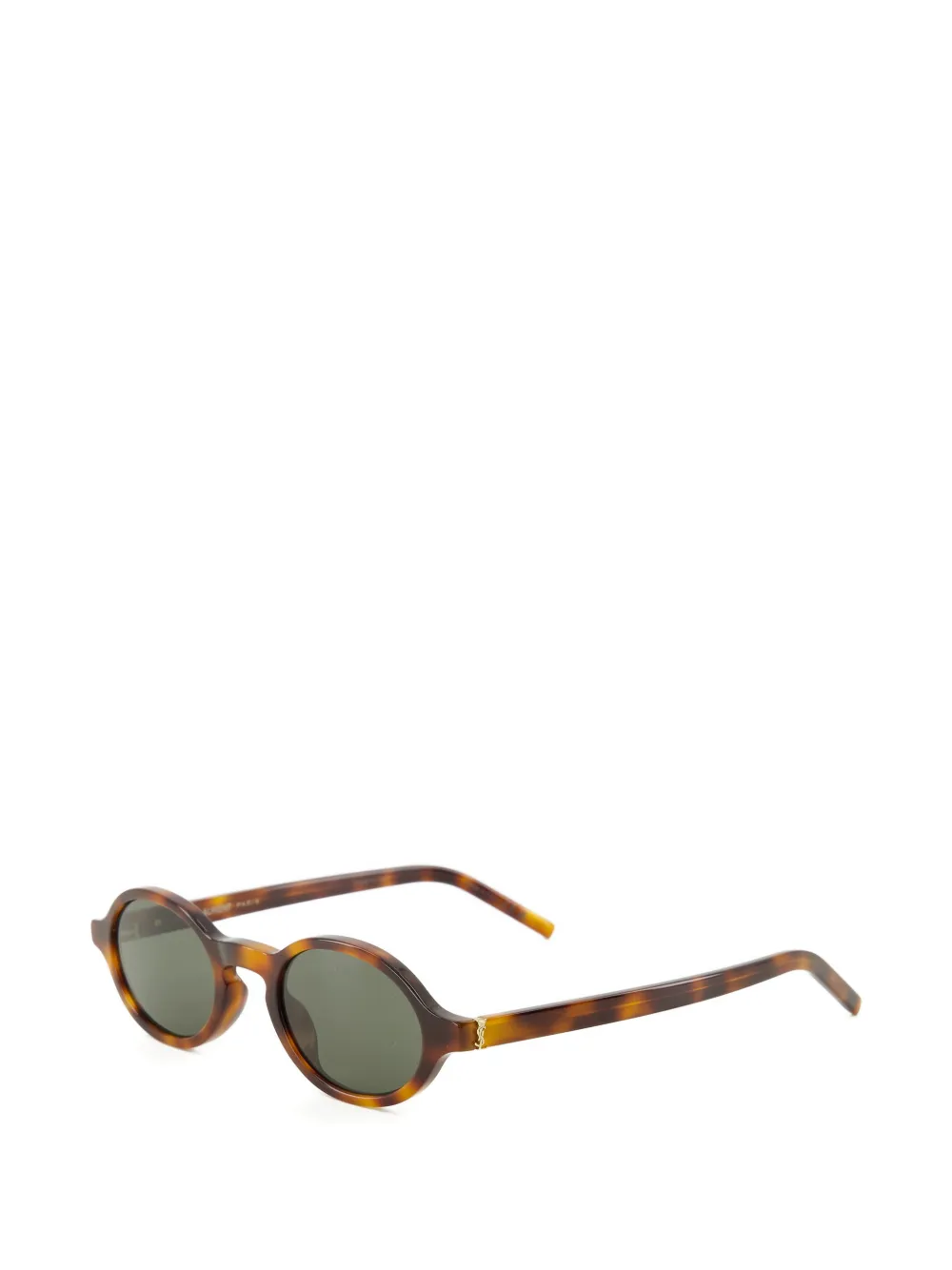 Saint Laurent Eyewear SL M161 zonnebril met rond montuur Bruin