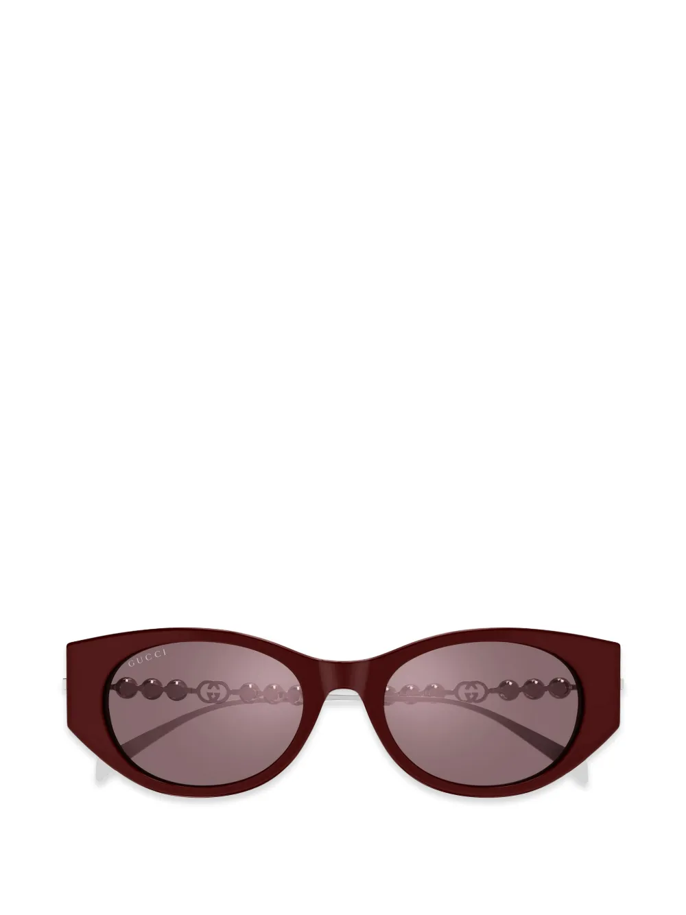 Gucci Eyewear Occhiali da sole ovali - Marrone