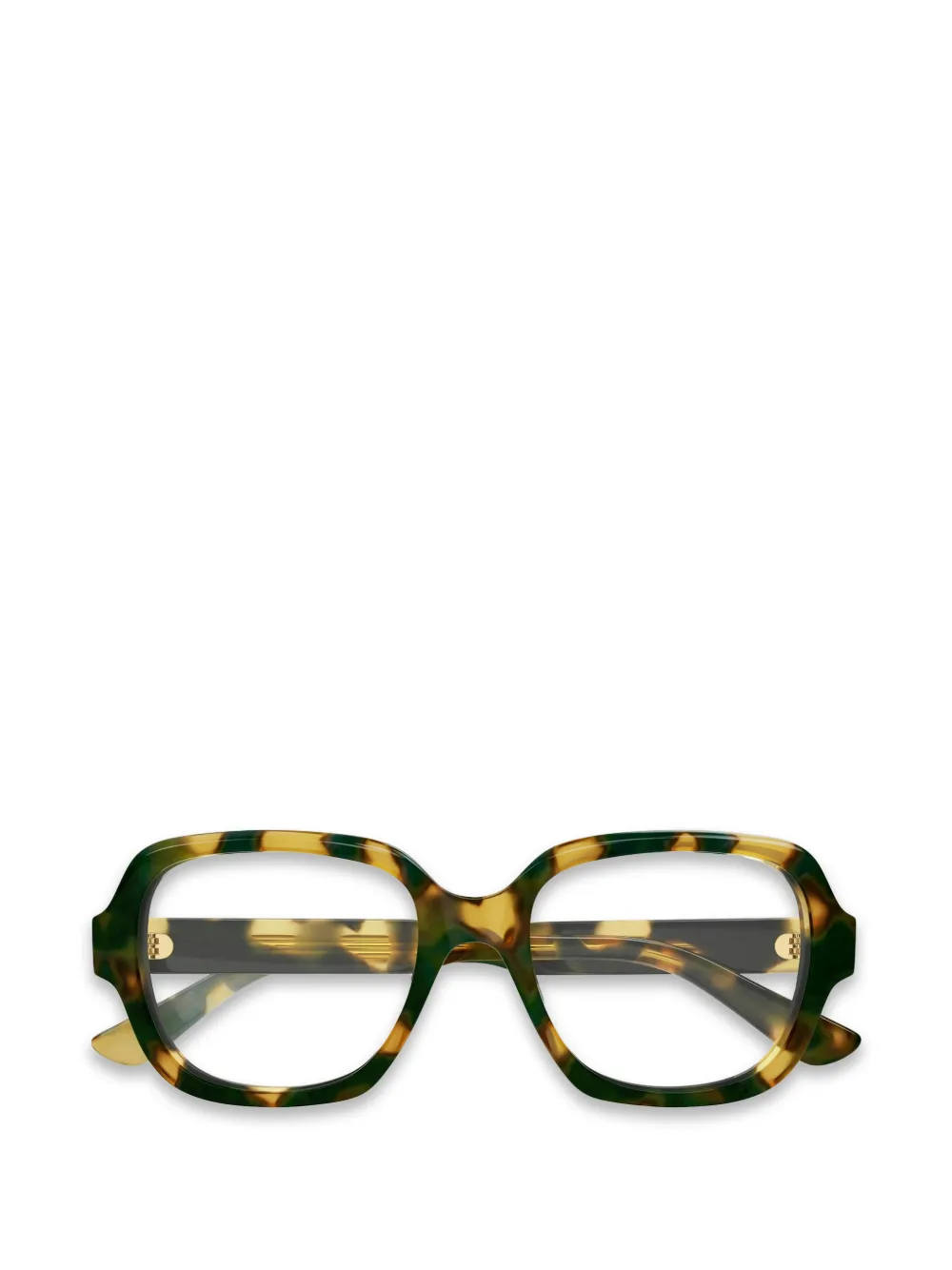 Chloé Eyewear geometric frames glasses - Verde