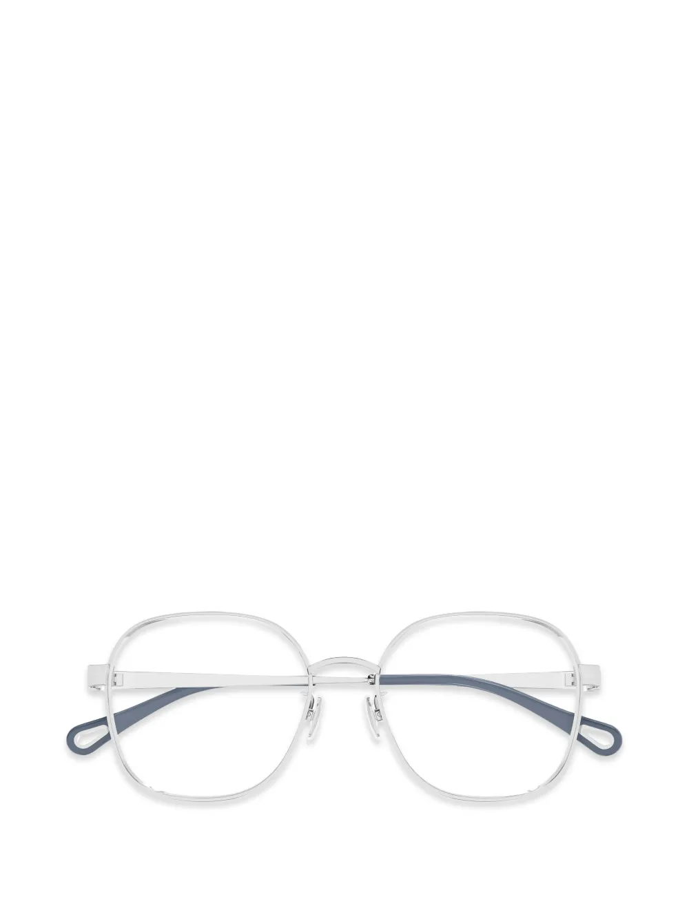 Chloé Eyewear geometric metal glasses - Argento