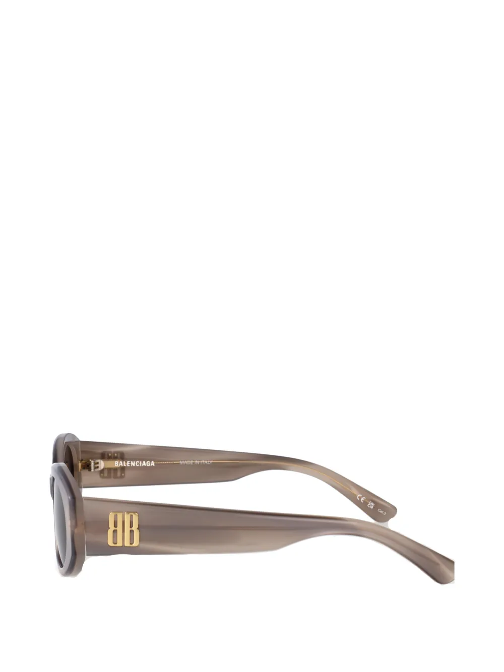 Balenciaga Eyewear Zonnebril met ovalen montuur Grijs