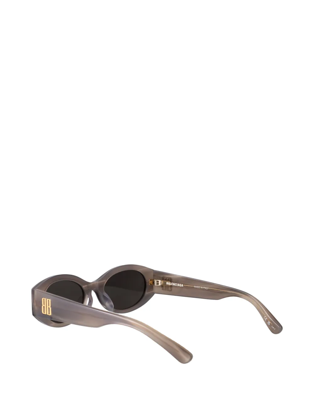Balenciaga Eyewear Zonnebril met ovalen montuur Grijs
