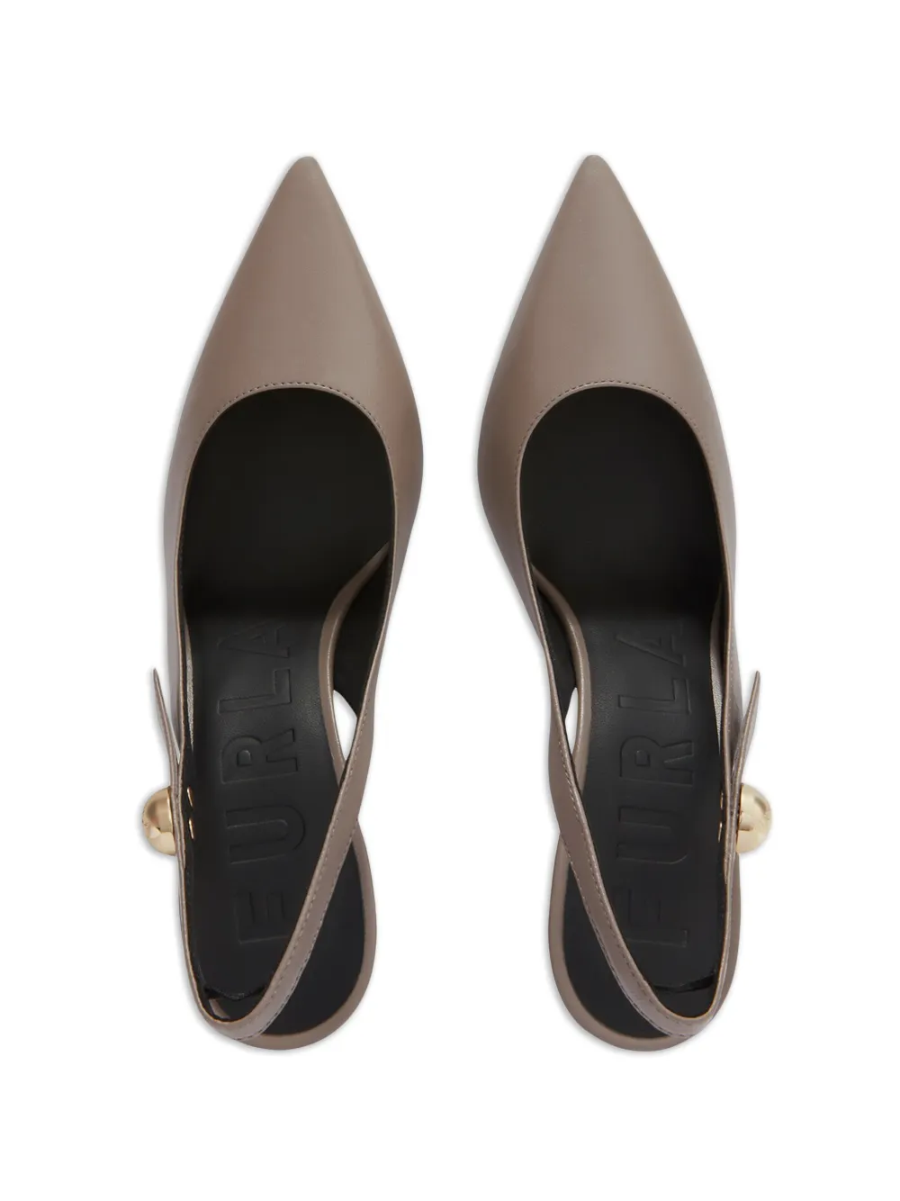 Furla Sfera pointed-toe slingback pumps Bruin