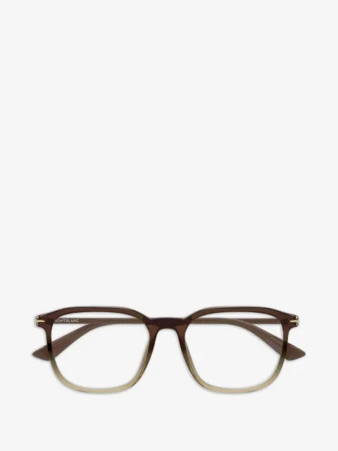 Montblanc rectangle-frame glasses
