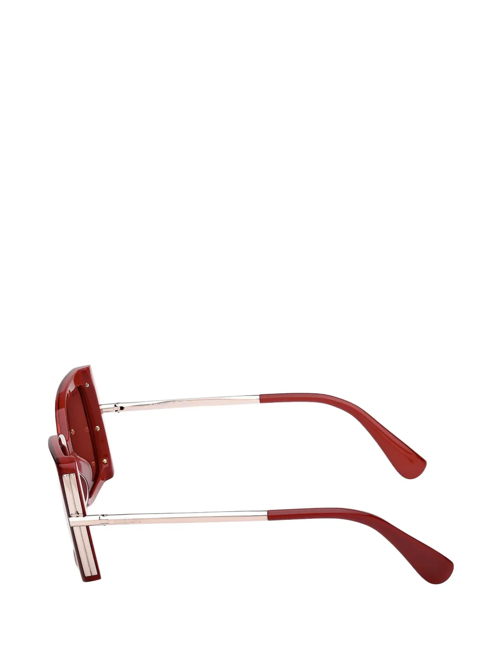 Max Mara Eyewear Zonnebril met vierkant montuur Rood