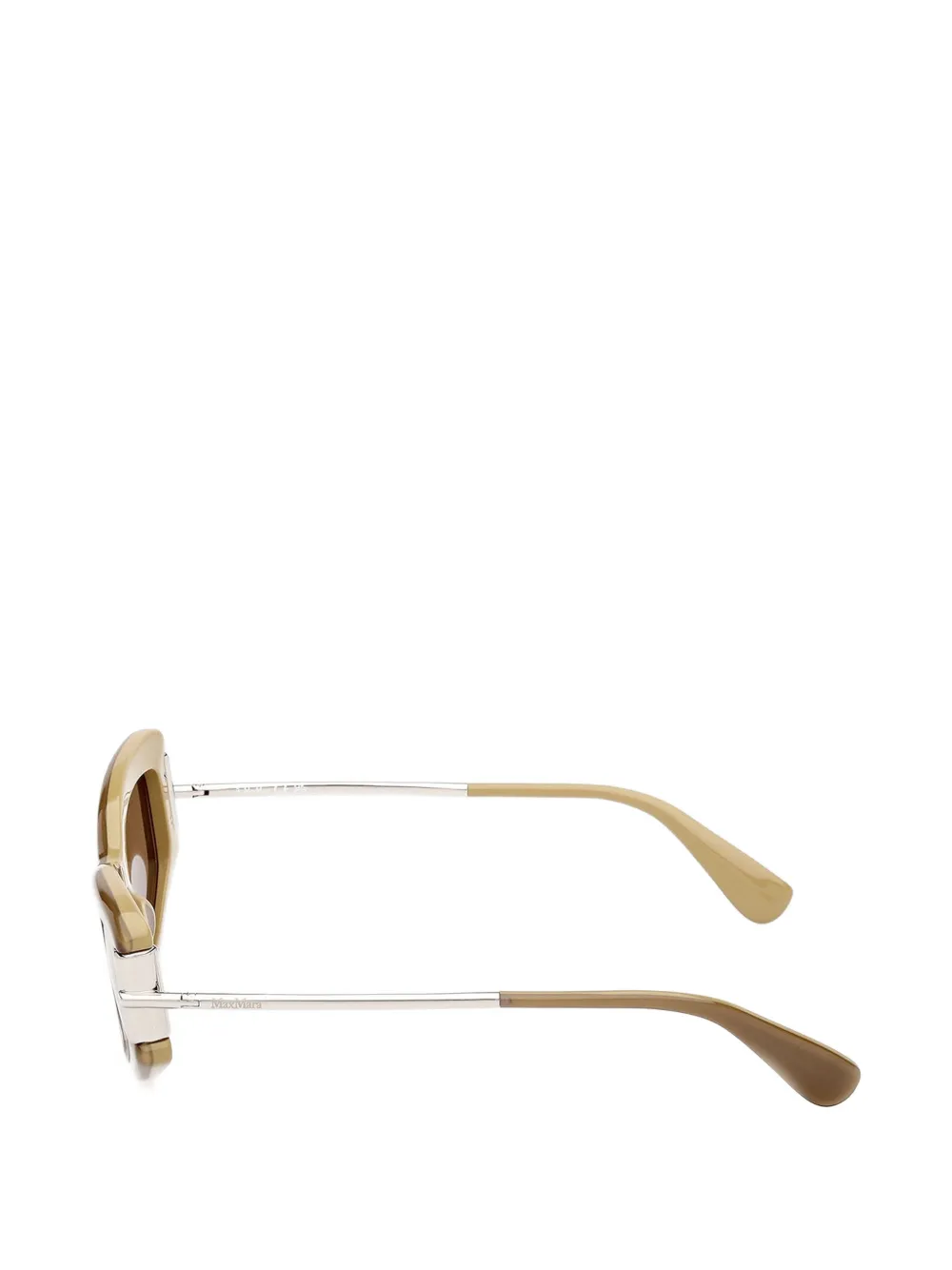 Max Mara Eyewear Zonnebril met rechthoekig montuur Bruin