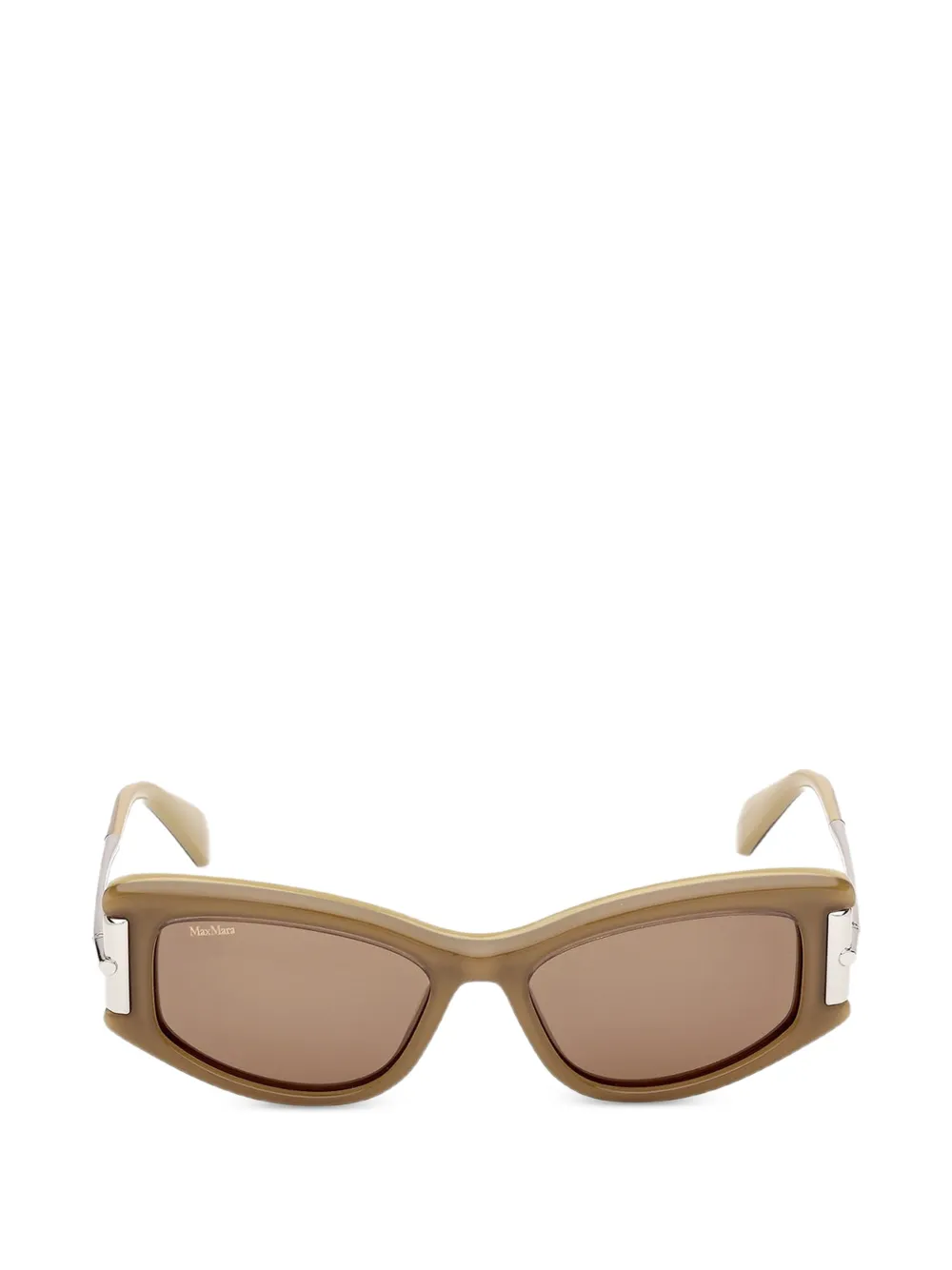 Max Mara Eyewear rectangle-frame sunglasses - Marrone