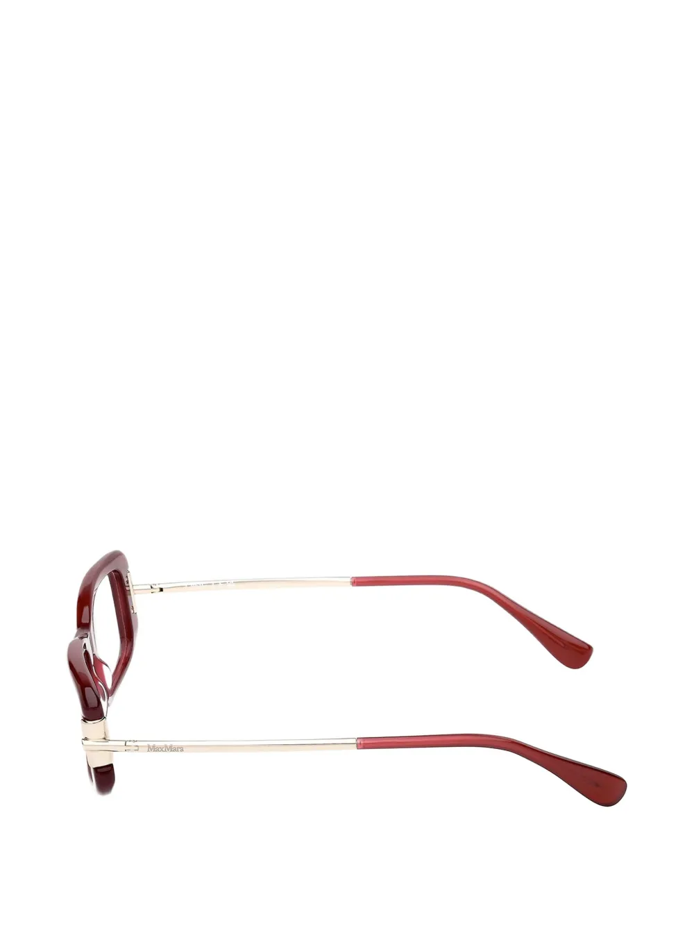  Max Mara Eyewear Lunettes De Vue à Monture Rectangulaire - Rouge 