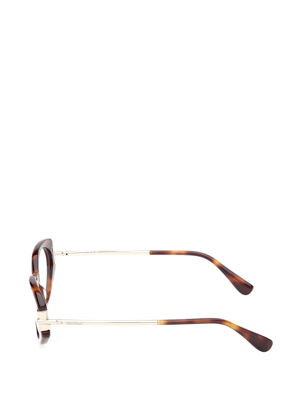 Max Mara Eyewear Bril met ovaal montuur Bruin