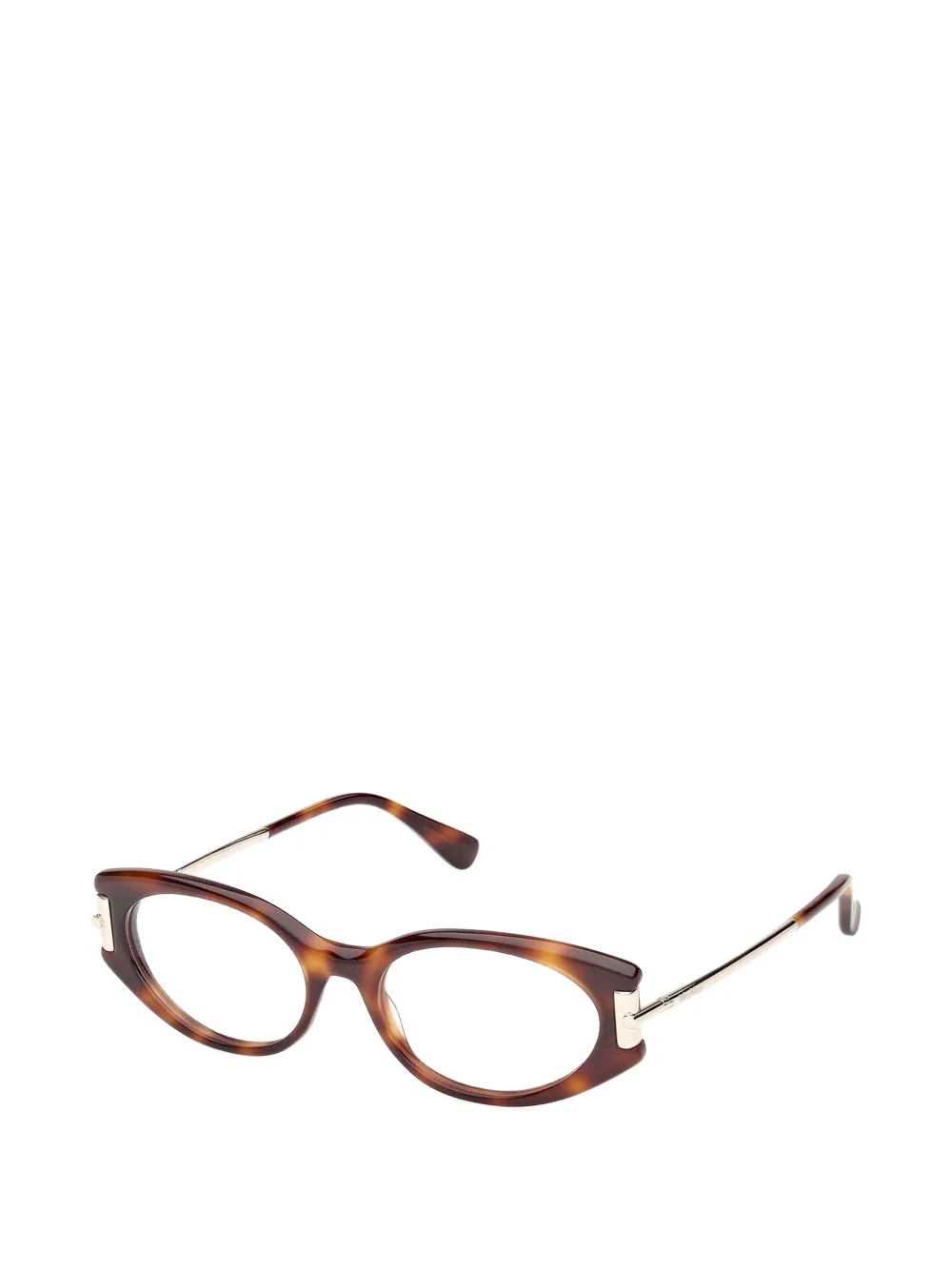 Max Mara Eyewear Bril met ovaal montuur Bruin