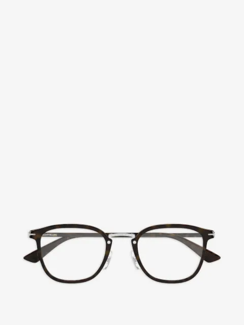 Montblanc contrast-browline glasses