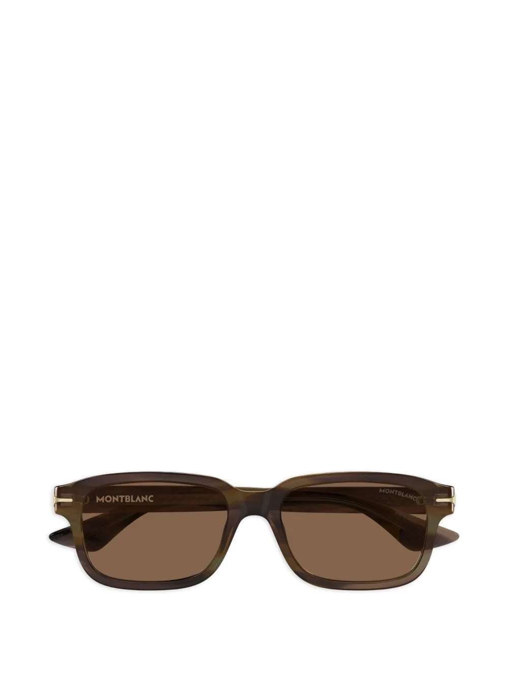 Montblanc Occhiali da sole squadrati - Marrone