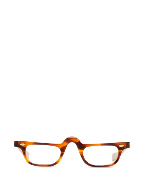 JULIUS TART OPTICAL Half Eye browline-detail glasses