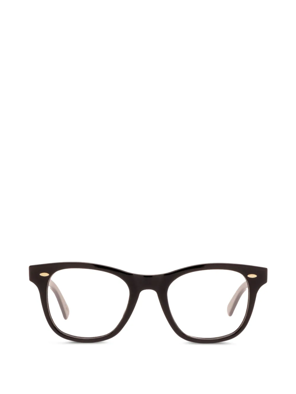 JULIUS TART OPTICAL 씨 페어러 스퀘어 프레임 안경 | 블랙 | Image 1