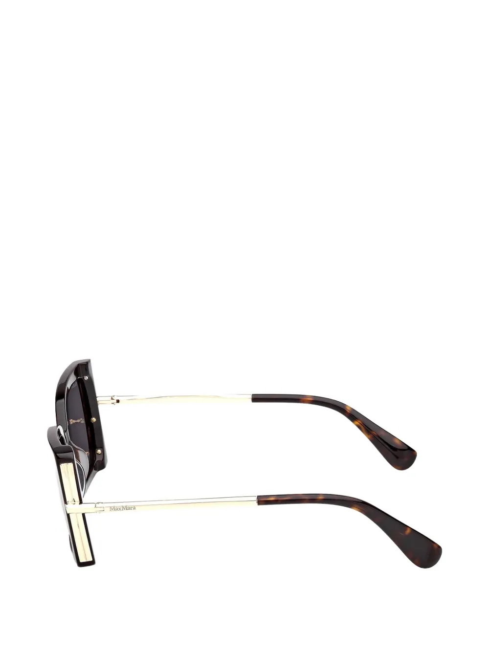 Max Mara Eyewear Zonnebril met vierkant montuur Bruin