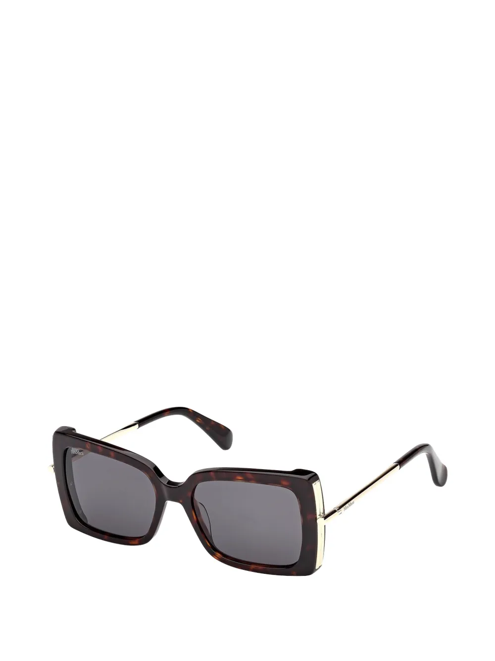 Max Mara Eyewear Zonnebril met vierkant montuur Bruin