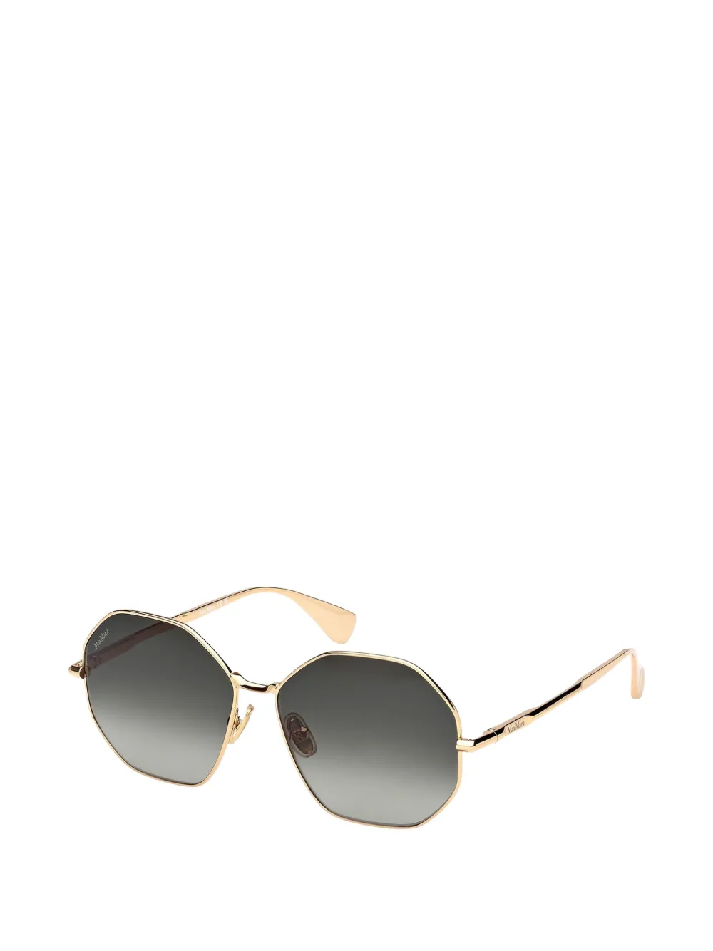 Max Mara Eyewear Zonnebril met rond montuur Goud