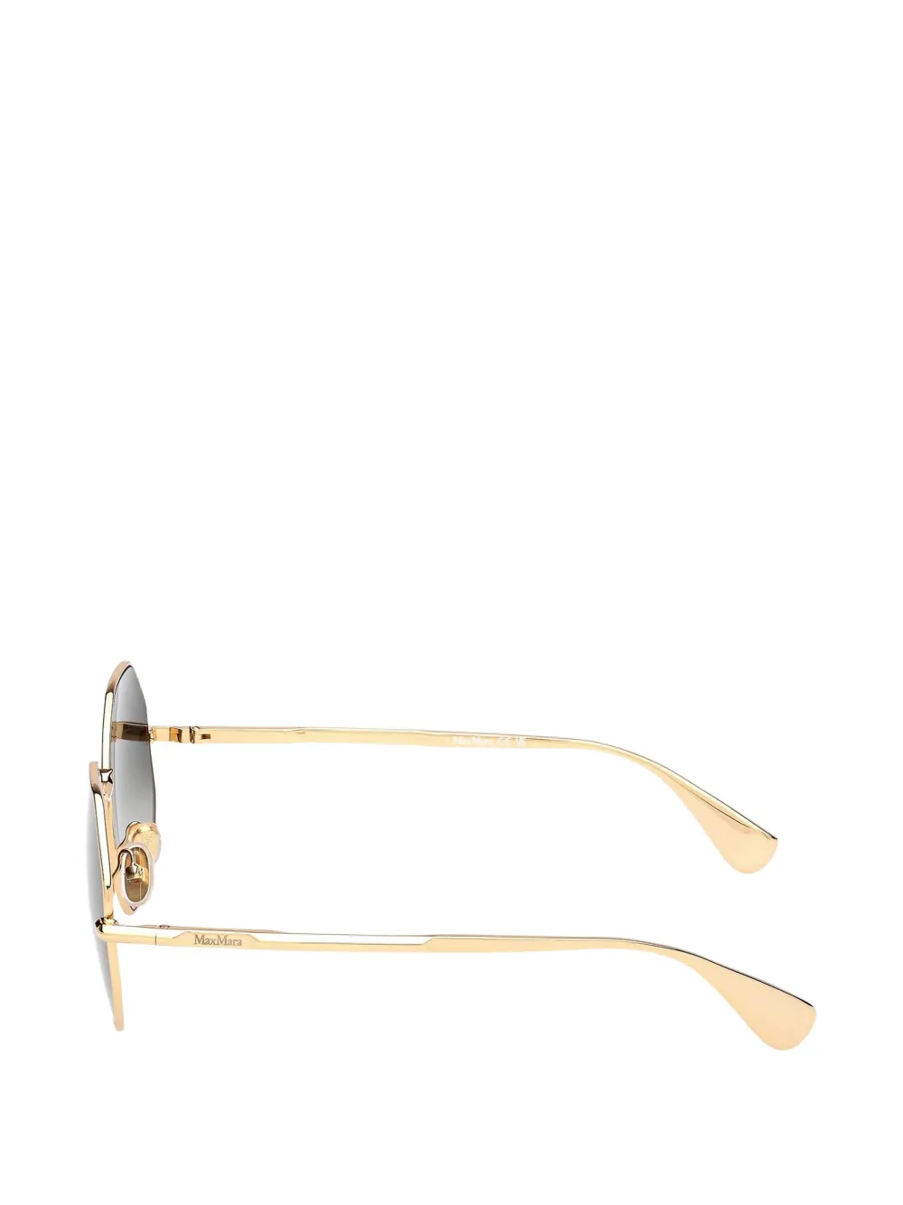 Max Mara Eyewear Zonnebril met rond montuur Goud