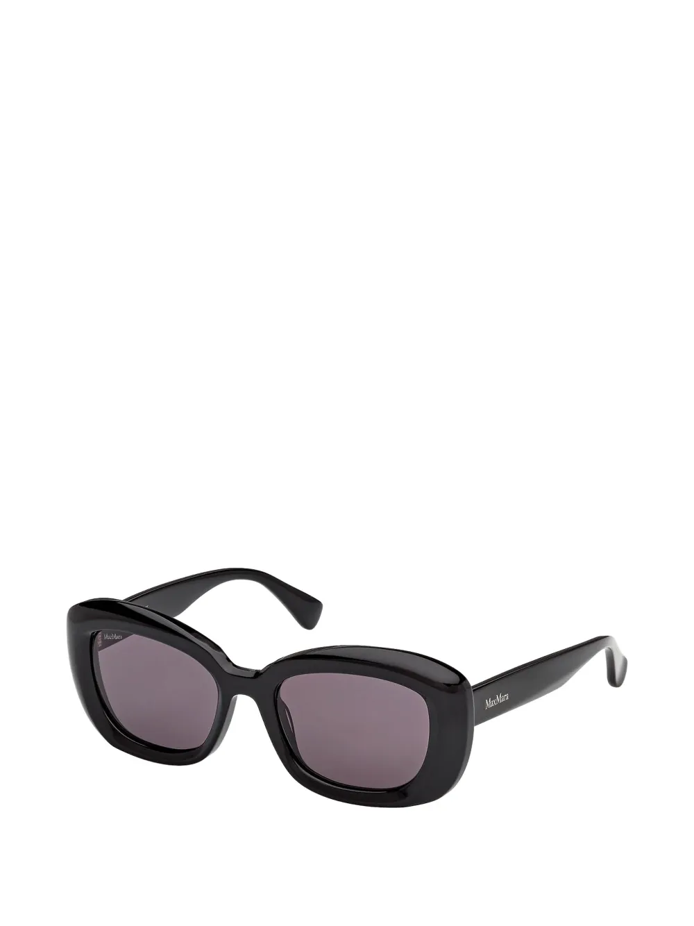 Max Mara Eyewear Zonnebril met rechthoekig montuur Zwart