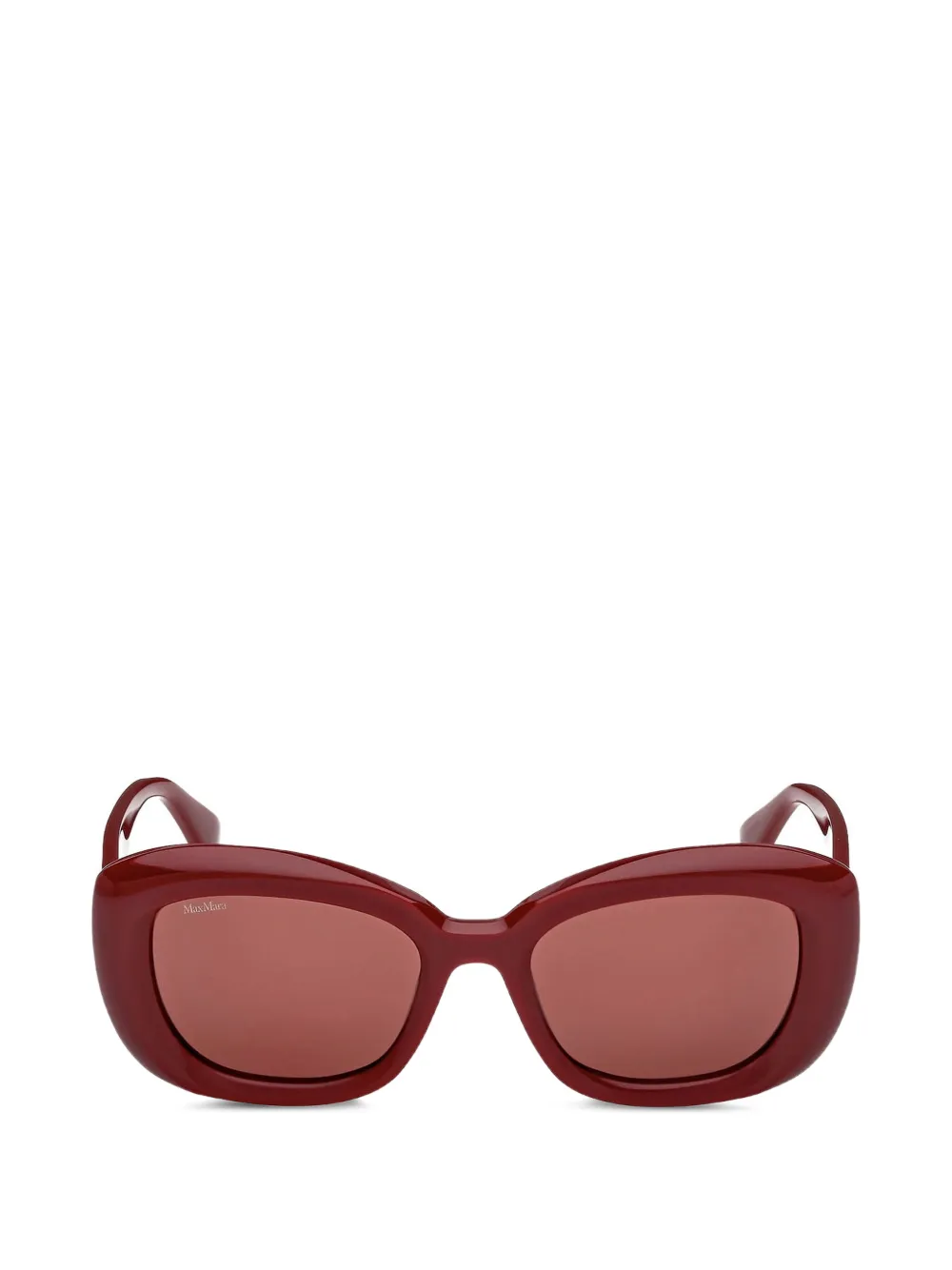 Max Mara Eyewear Occhiali da sole rettangolari - Rosso